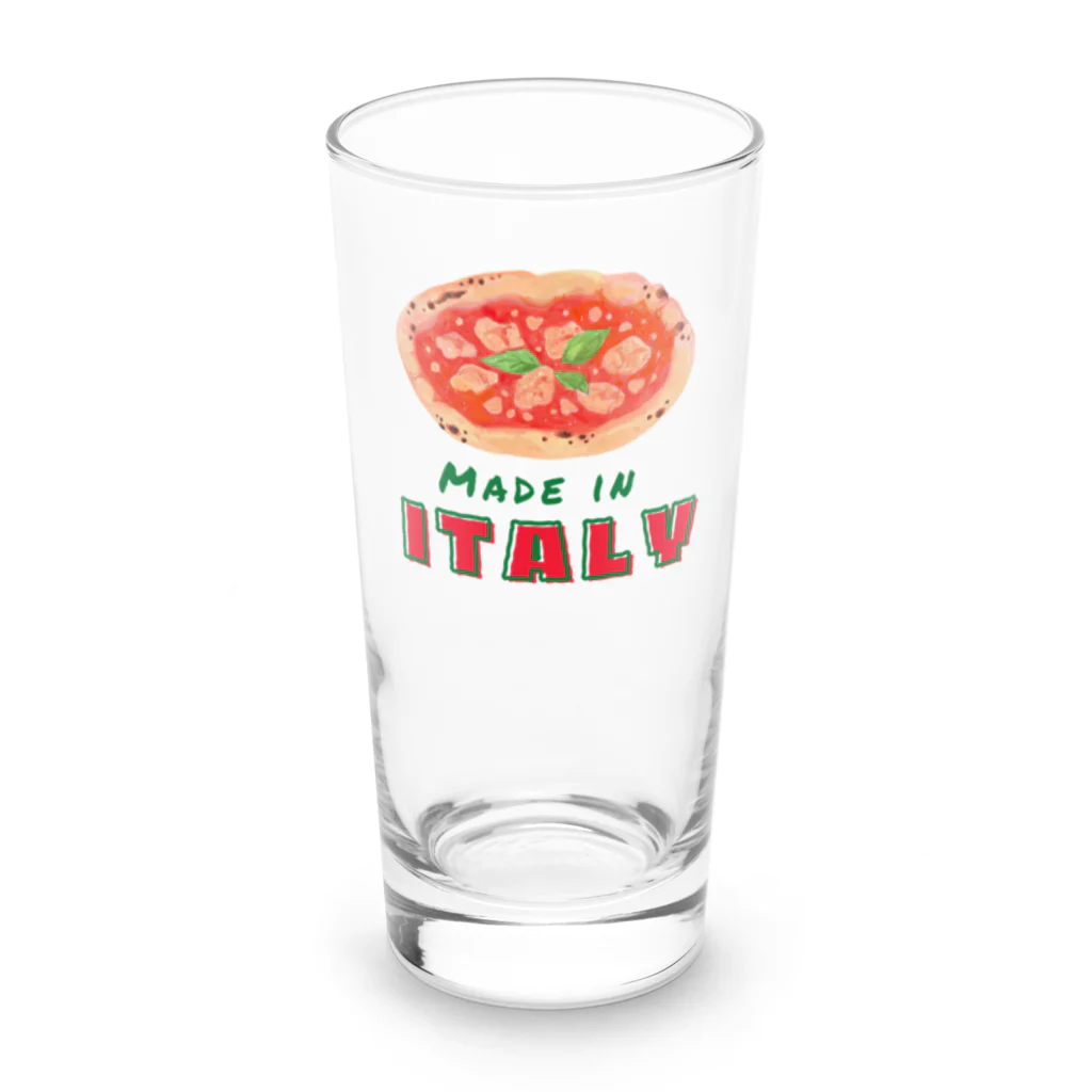 Sky00のイタリアピザ Long Sized Water Glass :front