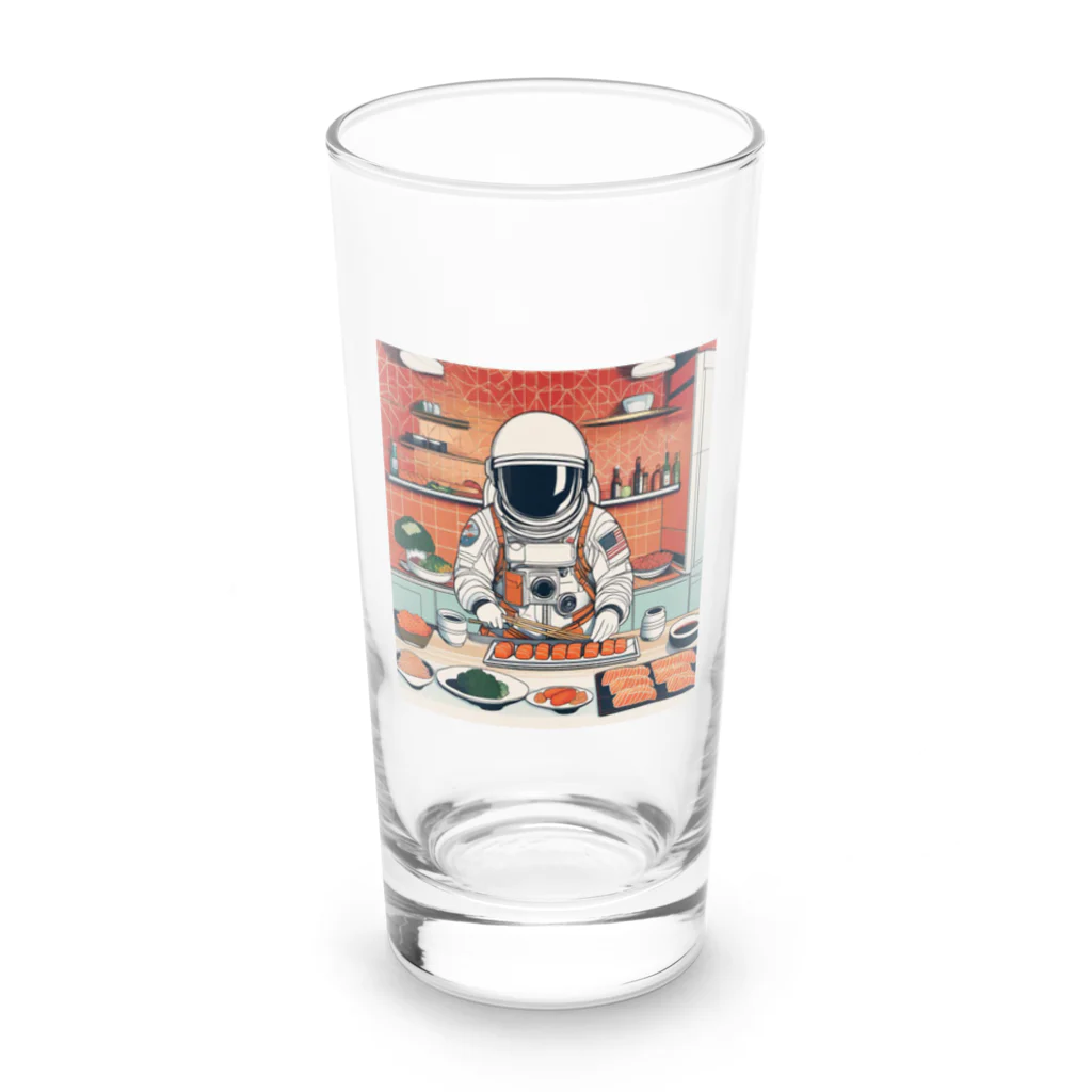 宇宙開発デザイン科のスペースクッキング 寿司編 Long Sized Water Glass :front