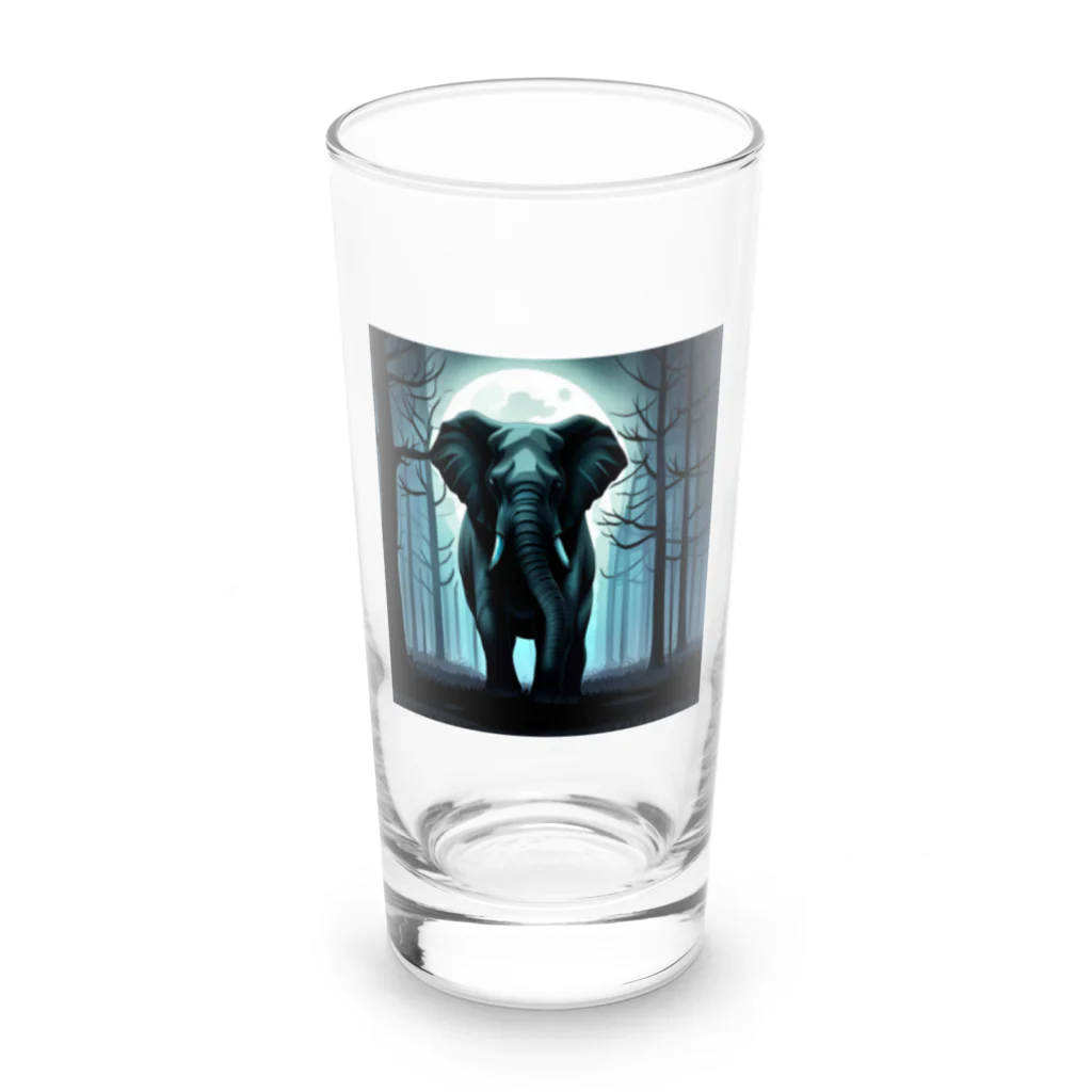 yuuchan22のホラー風ゾウ Long Sized Water Glass :front