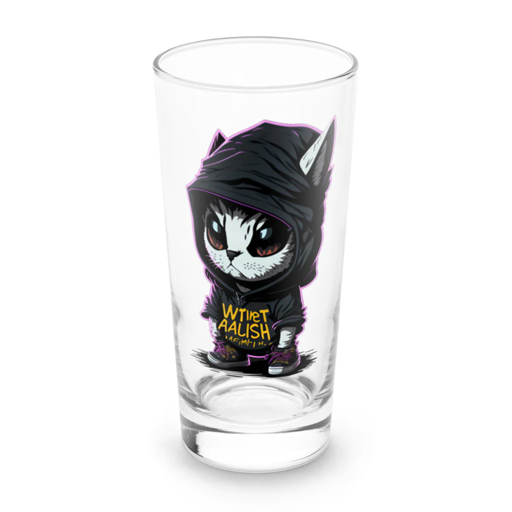 めんぼうさんやのちびネコ Long Sized Water Glass :front