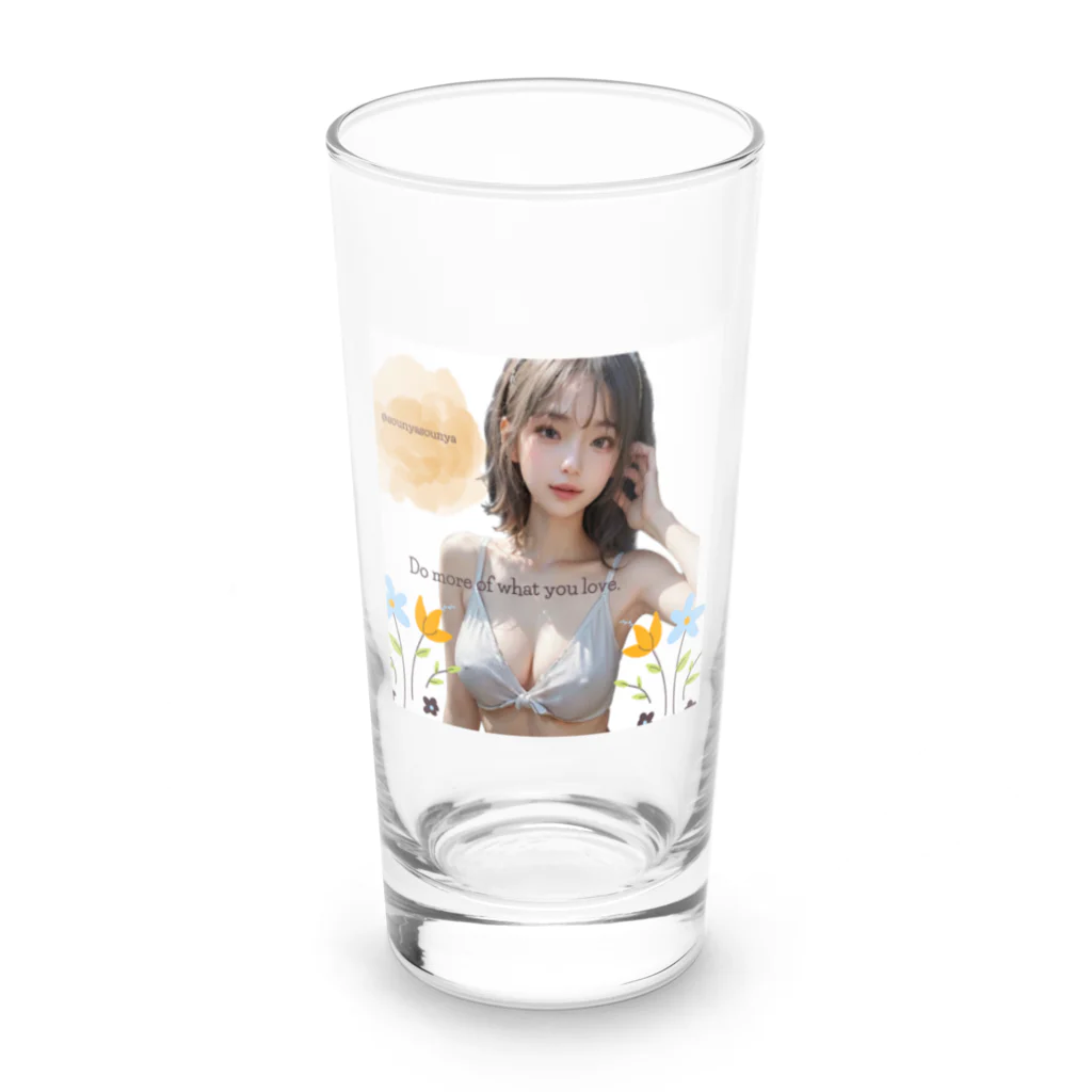 sounya sounyaの美女 図鑑（はあっ） Long Sized Water Glass :front