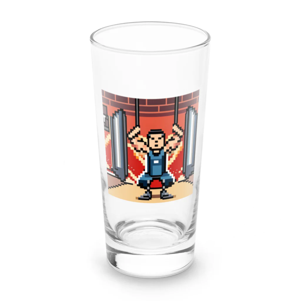 junji8000の元気もりもり Long Sized Water Glass :front