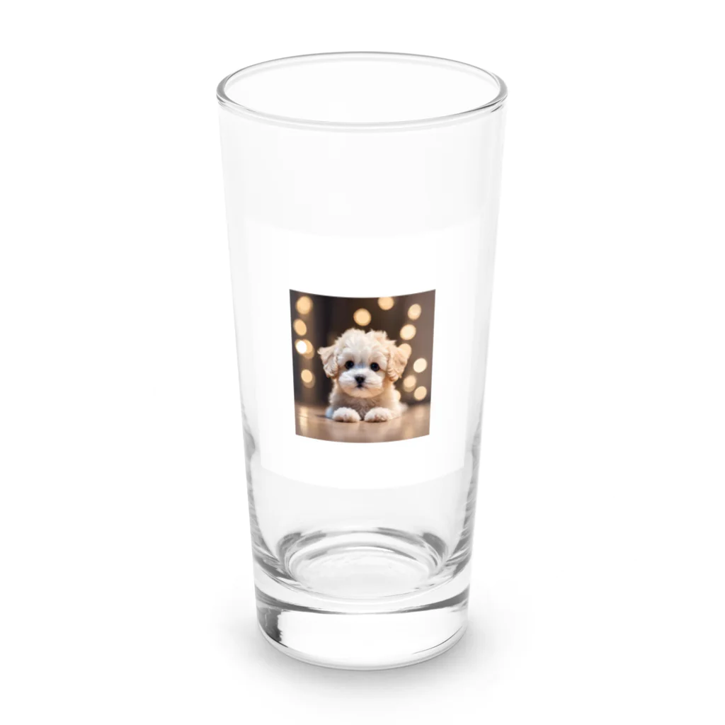 MESAMESAの可愛い子犬 Long Sized Water Glass :front