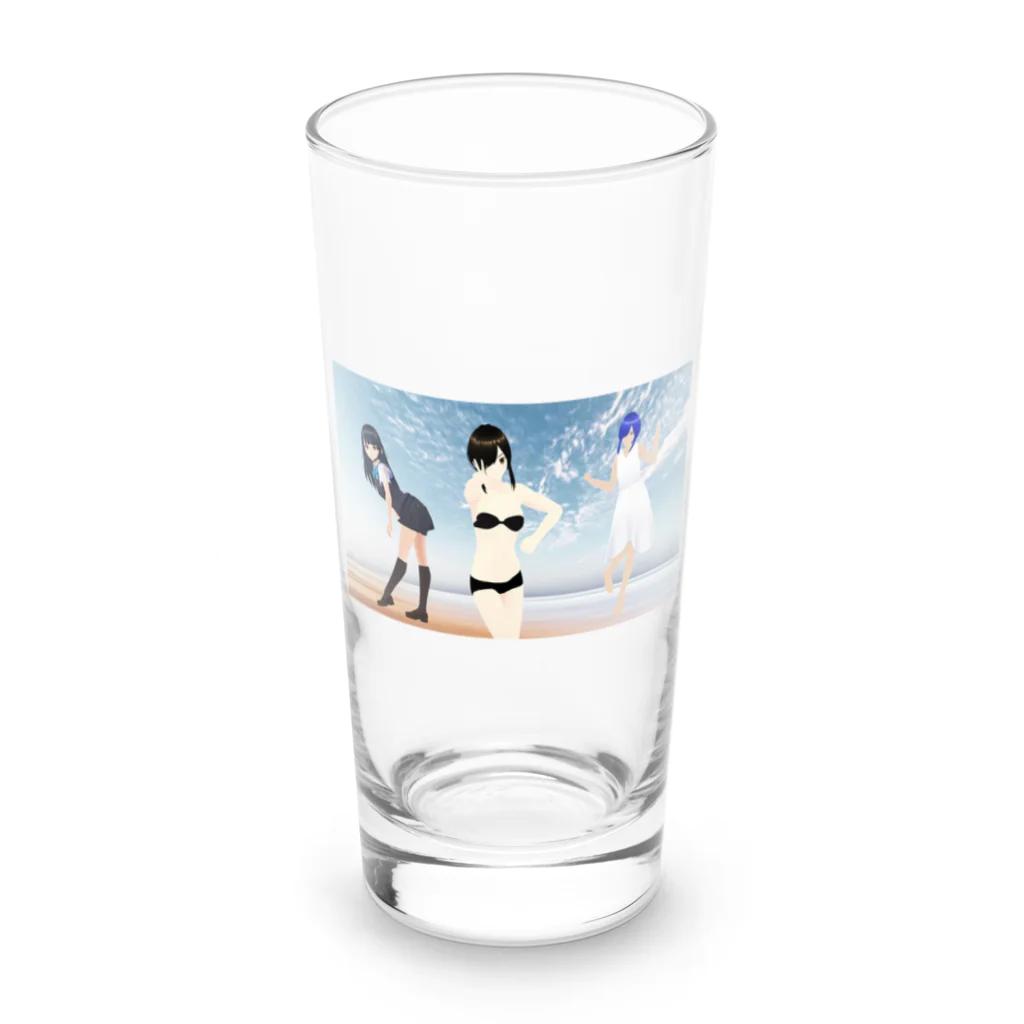 nanaozakaの三人娘のグッズ Long Sized Water Glass :front