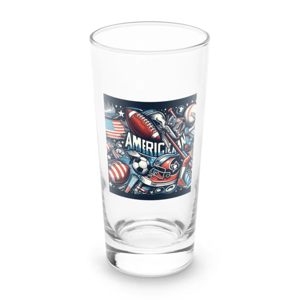 Satoshi27の "アメリカンスポーツの輝き" Long Sized Water Glass :front