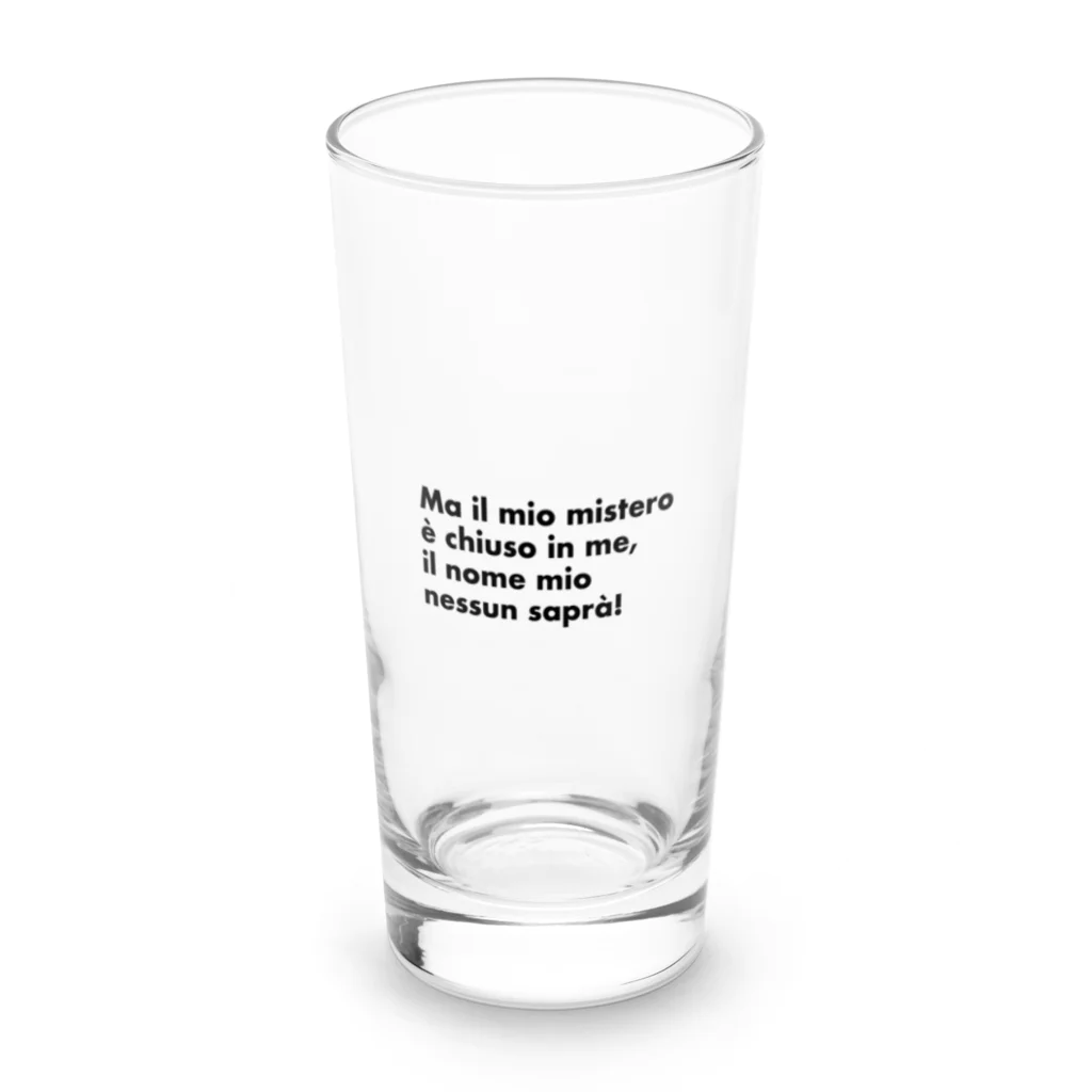 puikkoのイタリア語「誰も寝てはならぬ」歌詞 Long Sized Water Glass :front