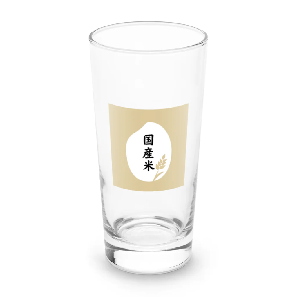 pikapikahikaru1のお米 Long Sized Water Glass :front