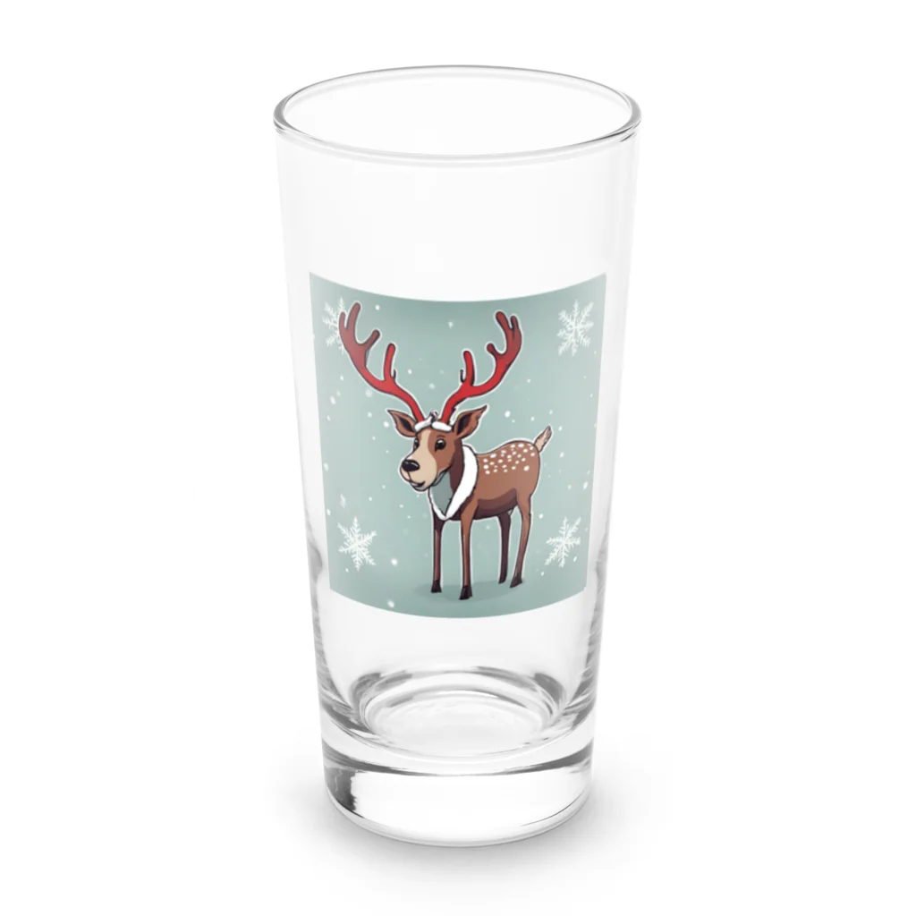 Seyadeのクリスマスに使えるトナカイグッズ Long Sized Water Glass :front