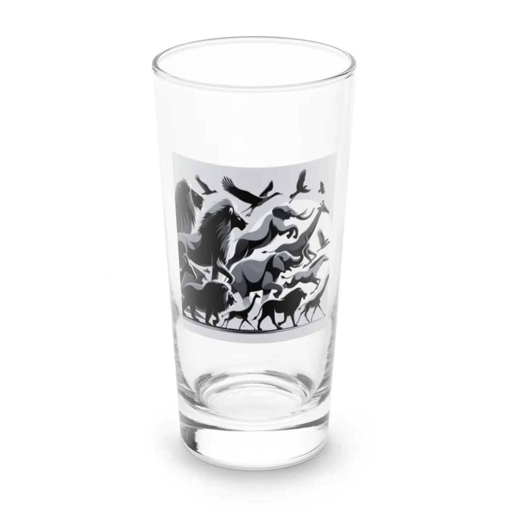 miraiの珍しい動物コレクションデザイン Long Sized Water Glass :front