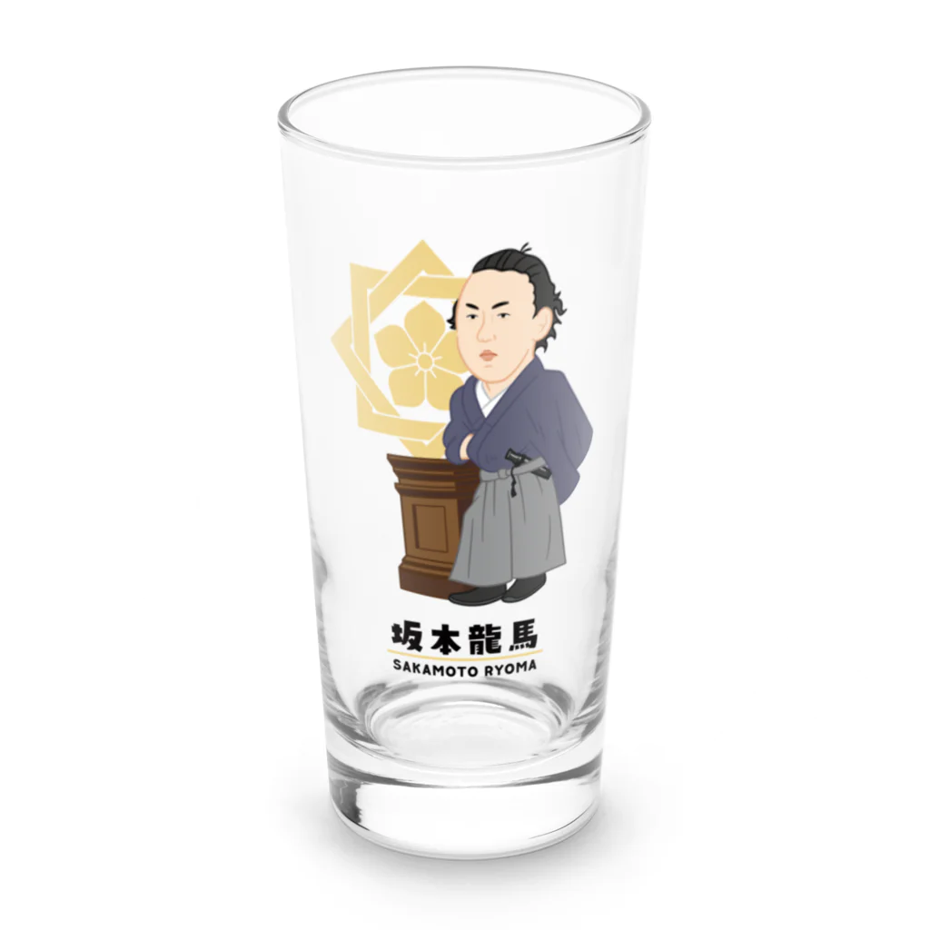 mincruの偉人シリーズ_坂本龍馬 Long Sized Water Glass :front