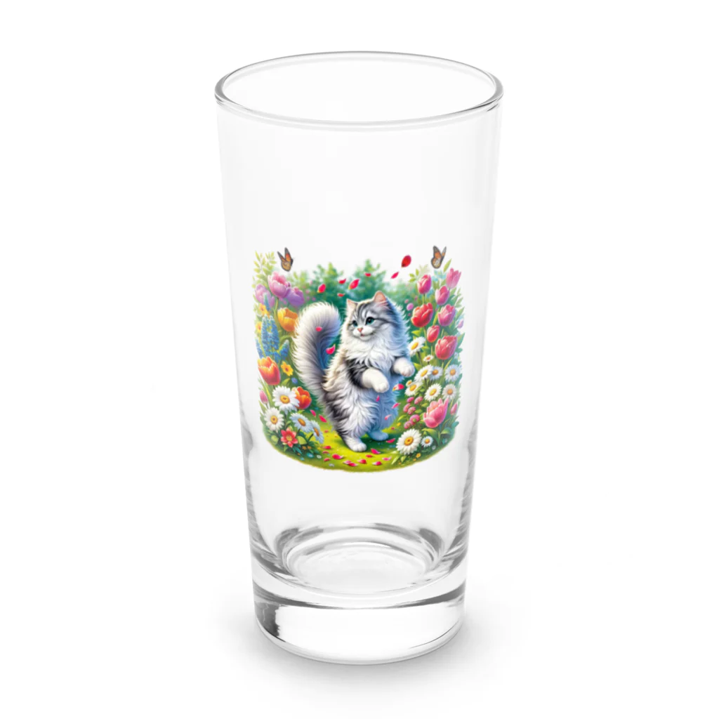 Nekonan Itemsの花園のプリンセスキャット Long Sized Water Glass :front