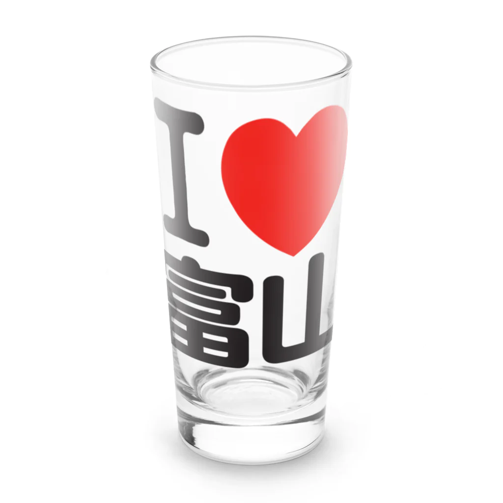 I LOVE SHOPのI LOVE 富山 Long Sized Water Glass :front