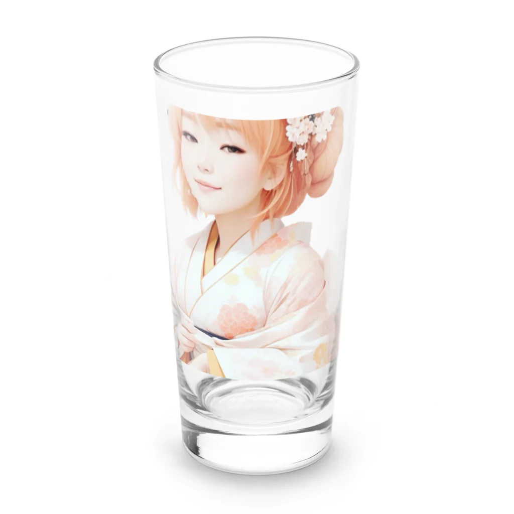 酒の精霊アートの魅惑の甘味 Long Sized Water Glass :front