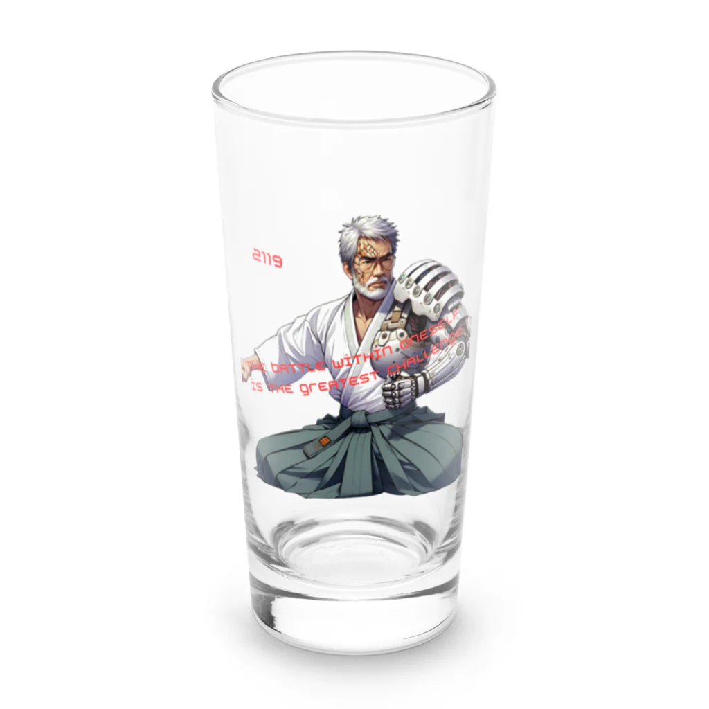 mahiroxの合気道の達人 Long Sized Water Glass :front