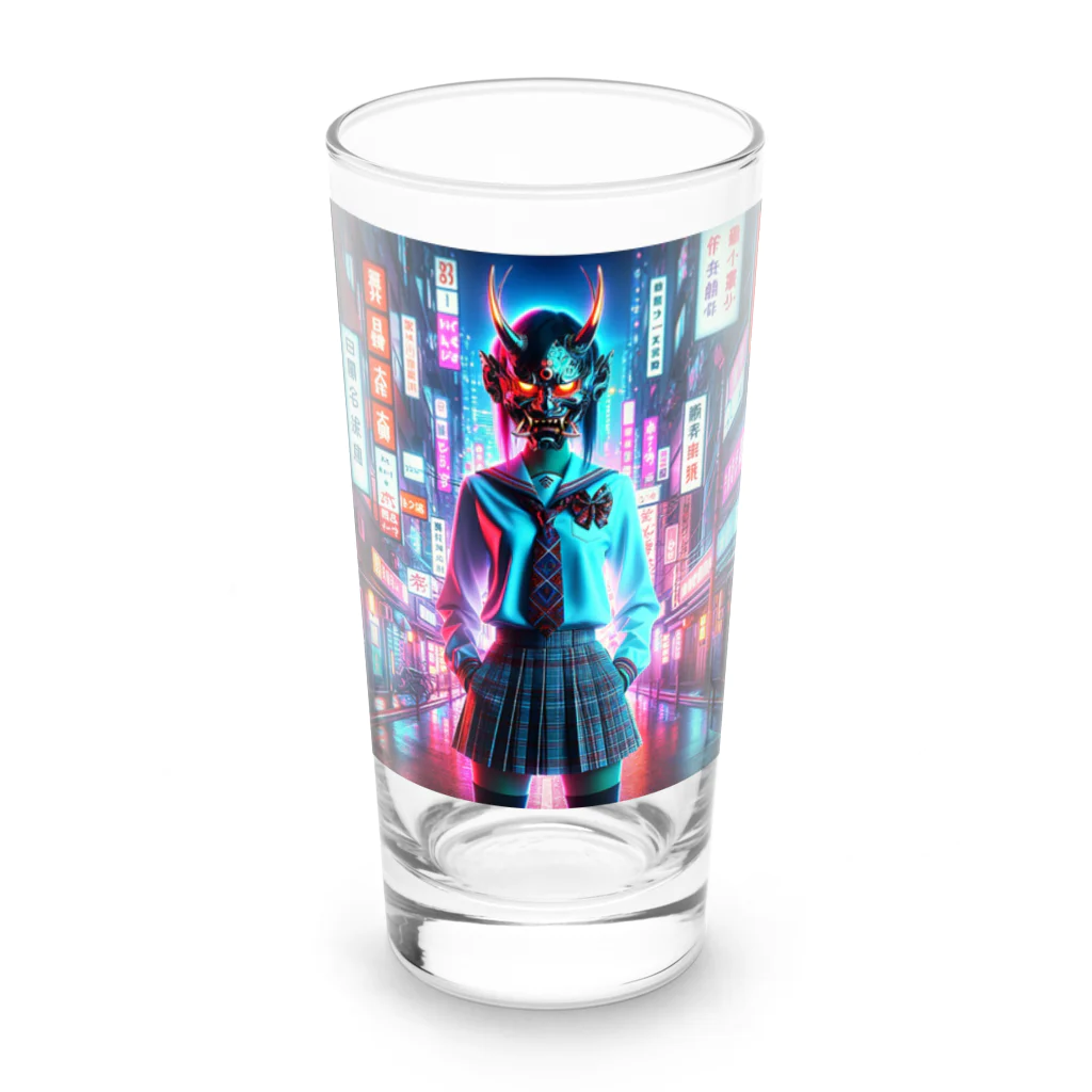 Hayate Kawakami オリジナルの般若女子高生 Long Sized Water Glass :front