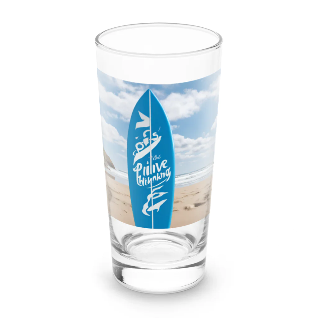 "Positive Thinking"の"Positive Thinking"  Long Sized Water Glass :front