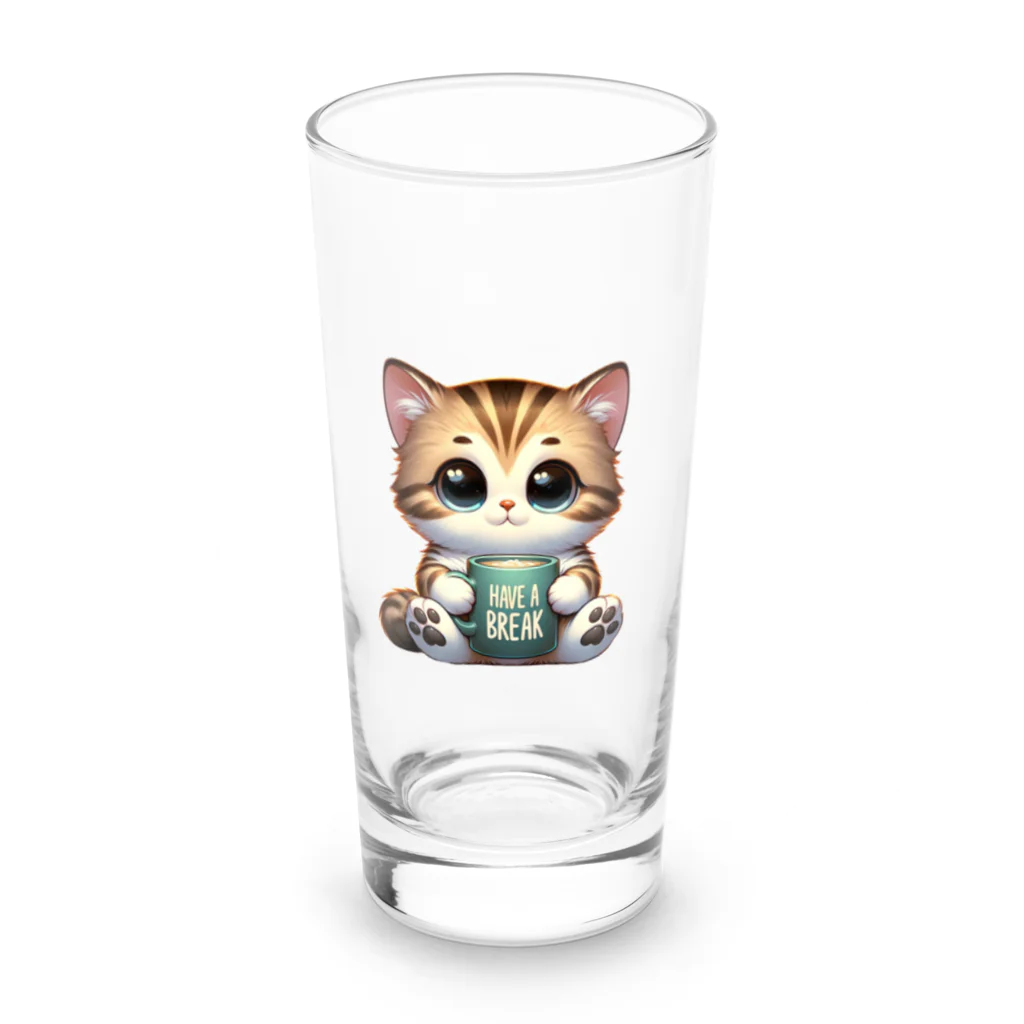 Nekonan Itemsのリラックスタイムキャット Long Sized Water Glass :front