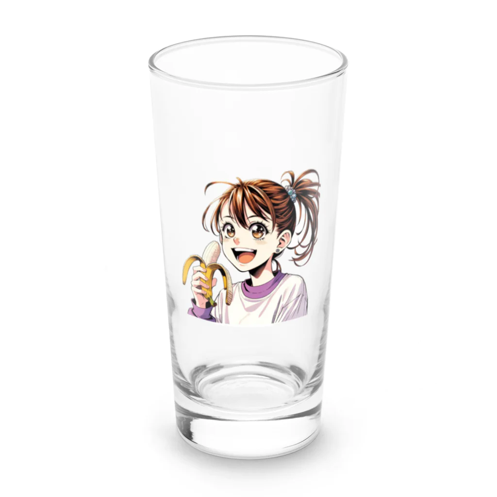 Great leisure shopのバナナ好き娘2 Long Sized Water Glass :front