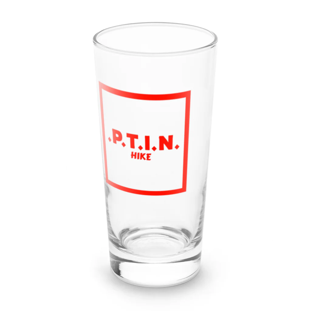 .P.T.I.N. HIKEの.P.T.I.N. HIKE - ACCESSORY  "SQUARE RED LOGO"  Long Sized Water Glass :front