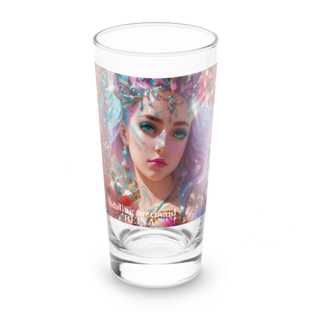 💖宇宙整体♪🌈♪こころからだチャンネル♪💖のhealing mermaid REINA Long Sized Water Glass :front
