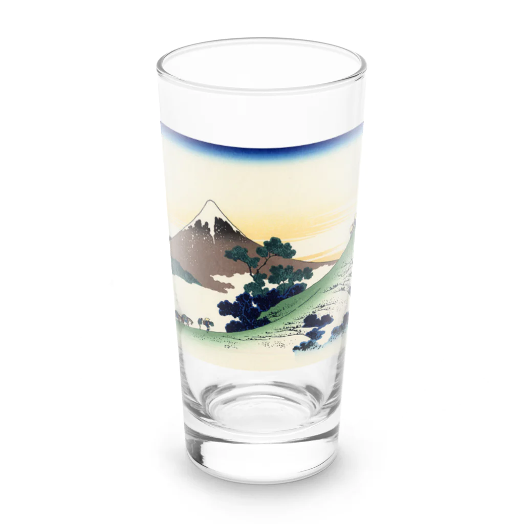 浮世絵屋の北斎「富嶽三十六景⑥　甲州犬目峠」葛飾北斎の浮世絵 Long Sized Water Glass :front