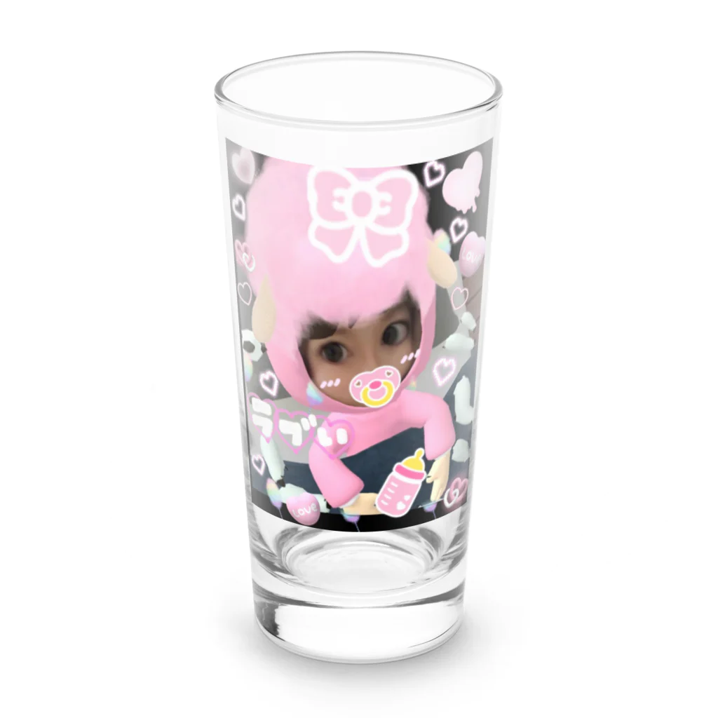 🎀miruchan land🎀🍼©️公式ショップの🎀眠りんこmiru🎀🍼 Long Sized Water Glass :front