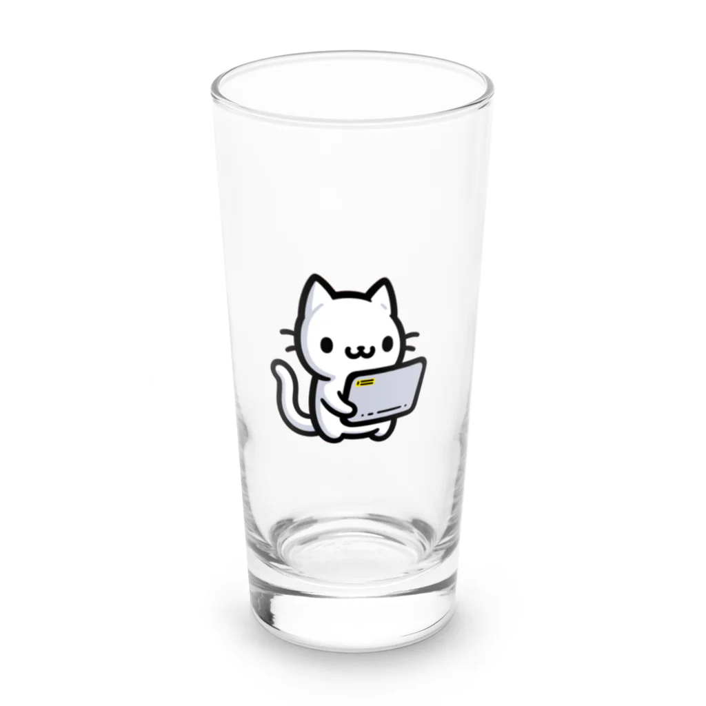 Kalytero グッズ制作部の業務用端末猫 Long Sized Water Glass :front