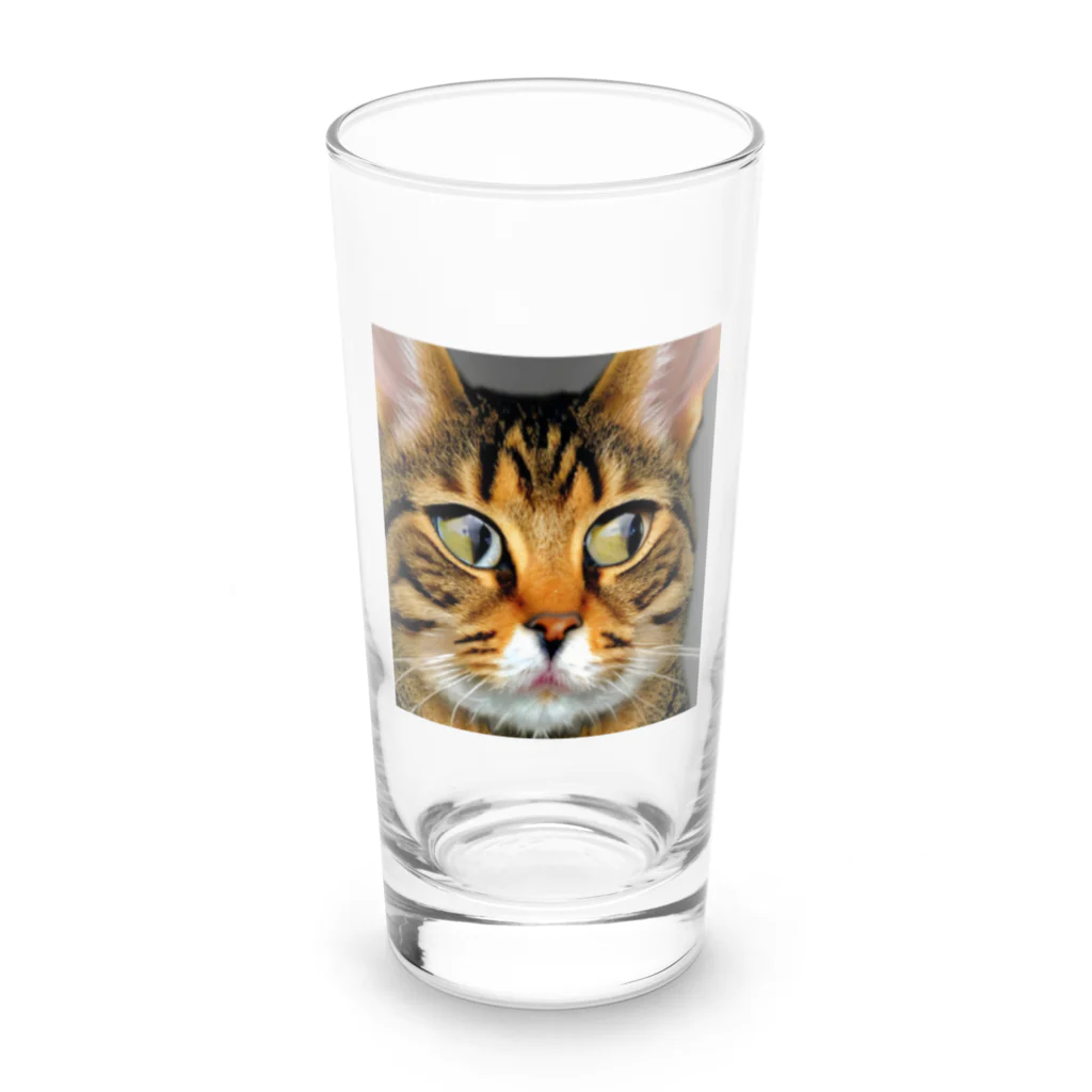 なっつ ふぁくとりーの我輩猫 Long Sized Water Glass :front