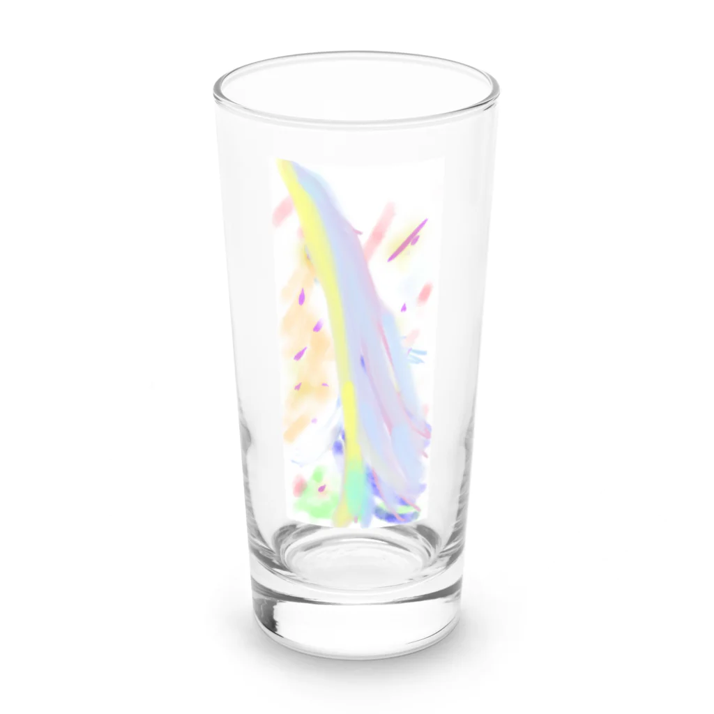 k..m 8888のスピリチュアルアートm..k1111 Long Sized Water Glass :front