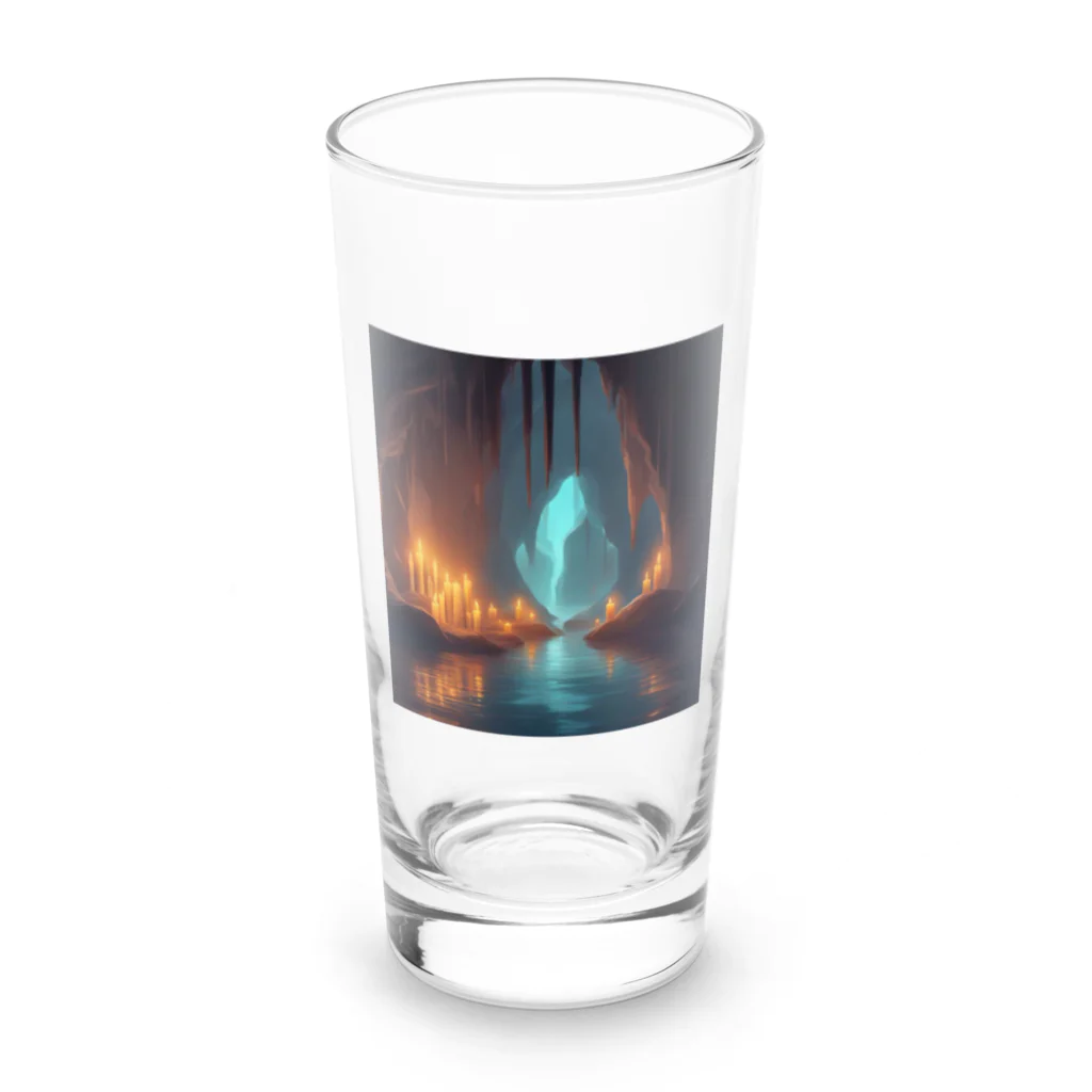 G7のショップの幻想の灯り 洞窟のキャンドルアートFantasia Illumination: Cave Candle Art Long Sized Water Glass :front