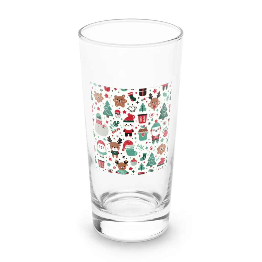 MihashiMYの可愛いクリスマスグッズ　 Long Sized Water Glass :front