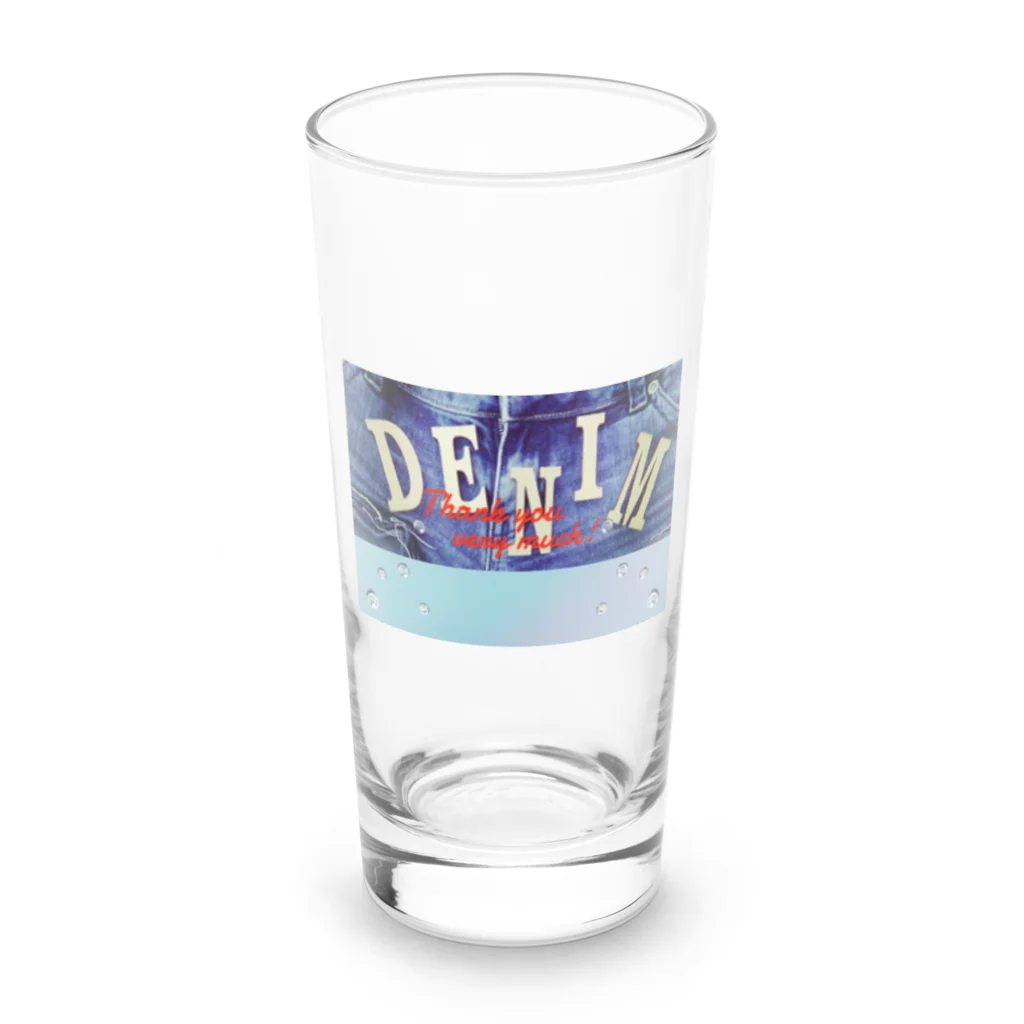 denim🏝️シリーズのdenim🏝️シリーズ Long Sized Water Glass :front