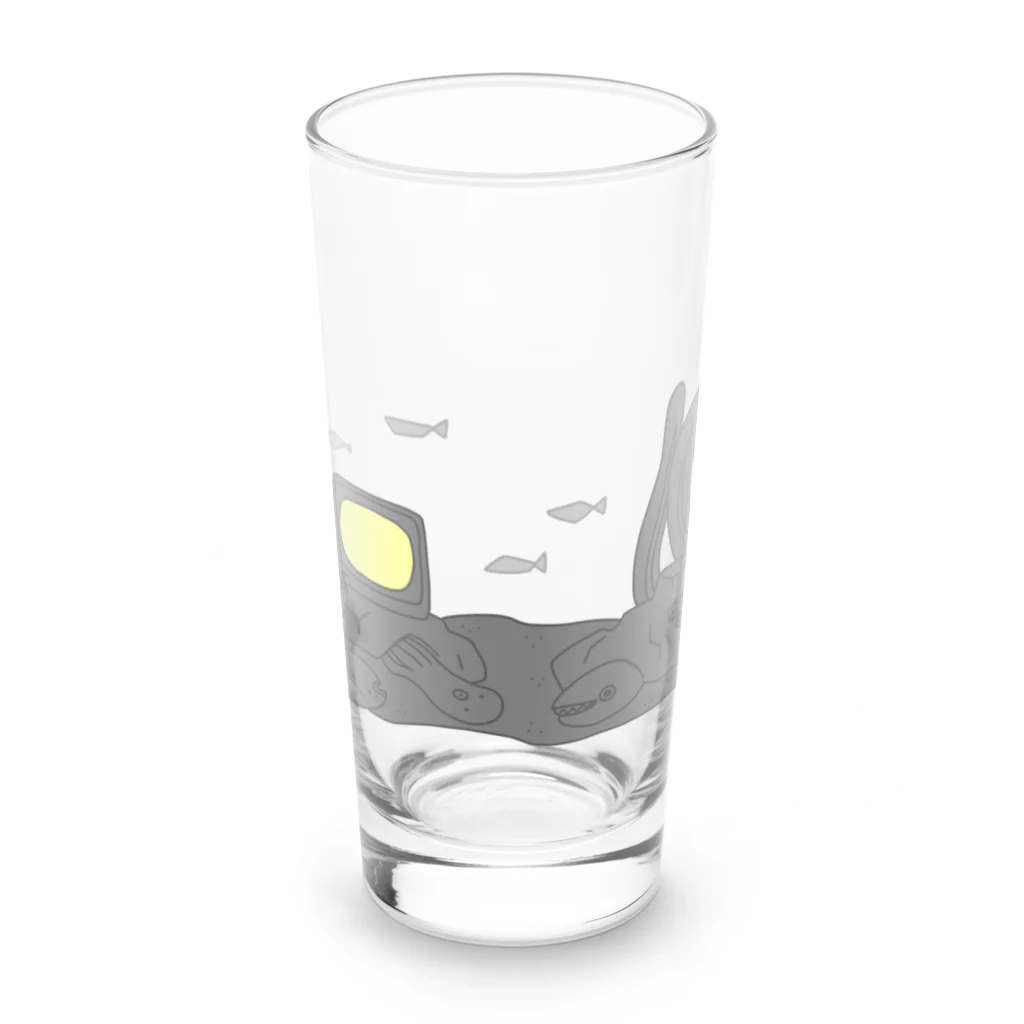 とんばぼ商店のスポーツ観戦のうみ Long Sized Water Glass :front