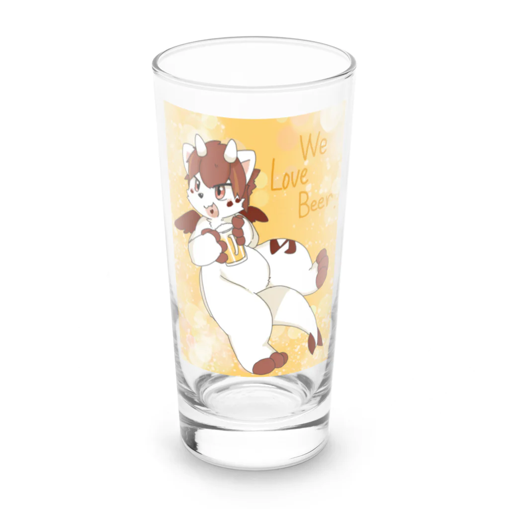 (きこ)🦁🍍のうぃーらぶびーる Long Sized Water Glass :front