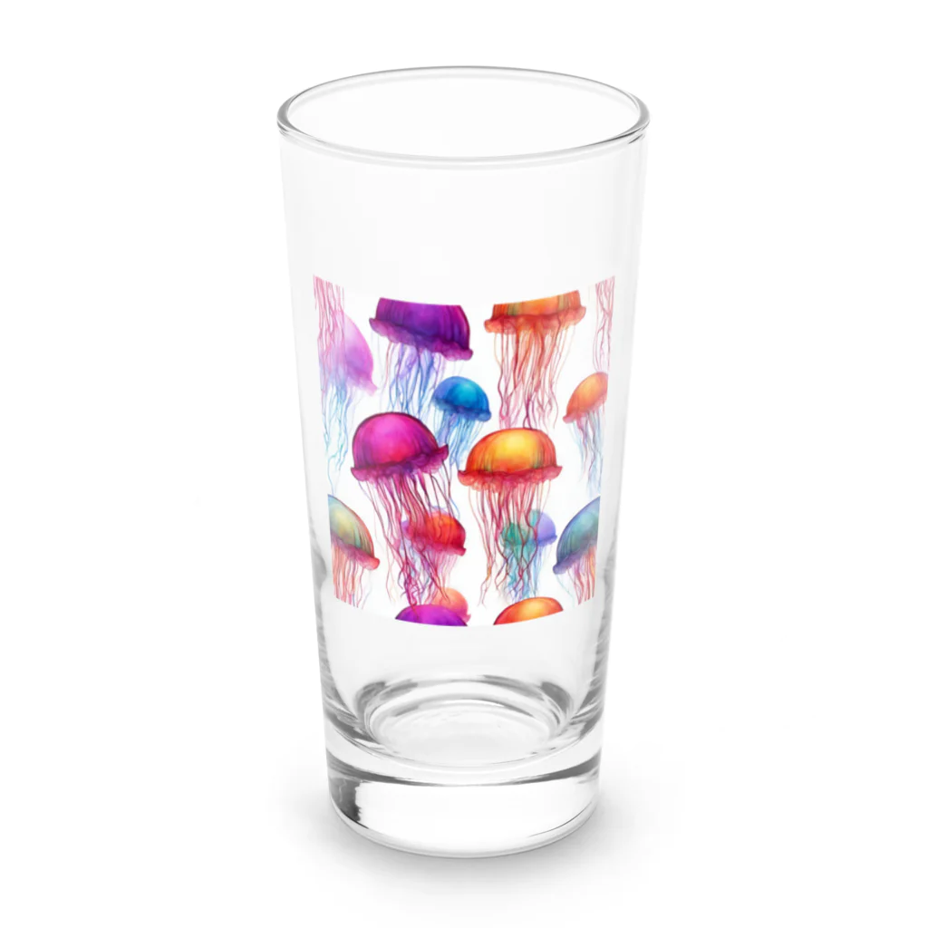 海飛ぶペンギンのインテリア風クラゲグッズ Long Sized Water Glass :front