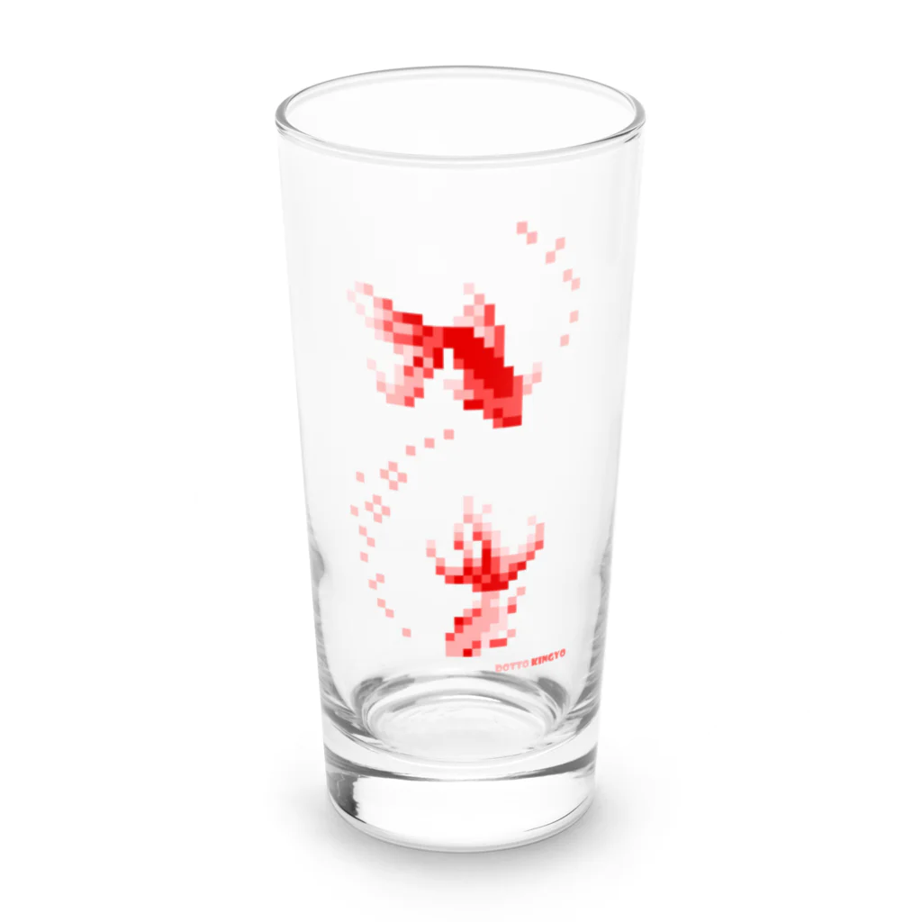 ぼののドット金魚 Long Sized Water Glass :front