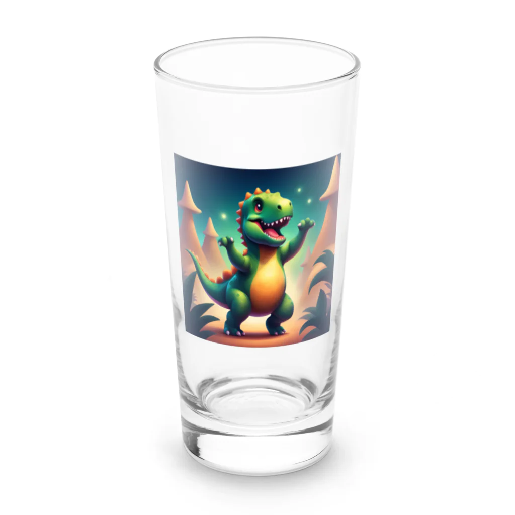 nvnの恐竜のダンス Long Sized Water Glass :front