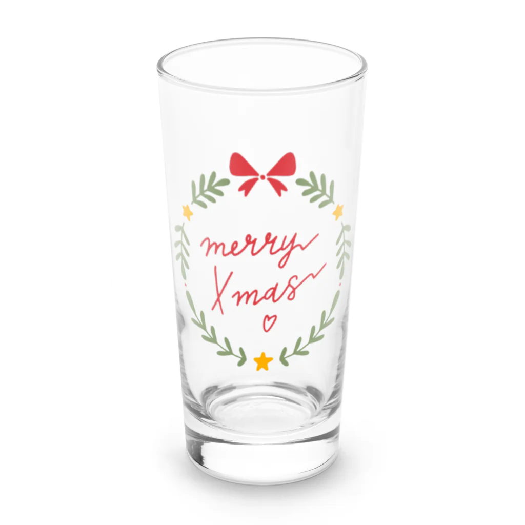 Lactominのメリークリスマス Long Sized Water Glass :front