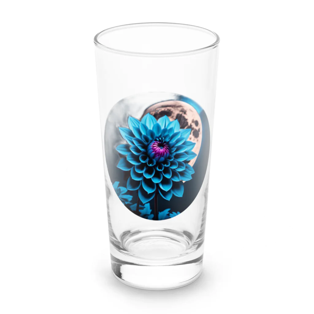 RetrowaveFlowerのRetrowaveFlower-ダリア- Long Sized Water Glass :front