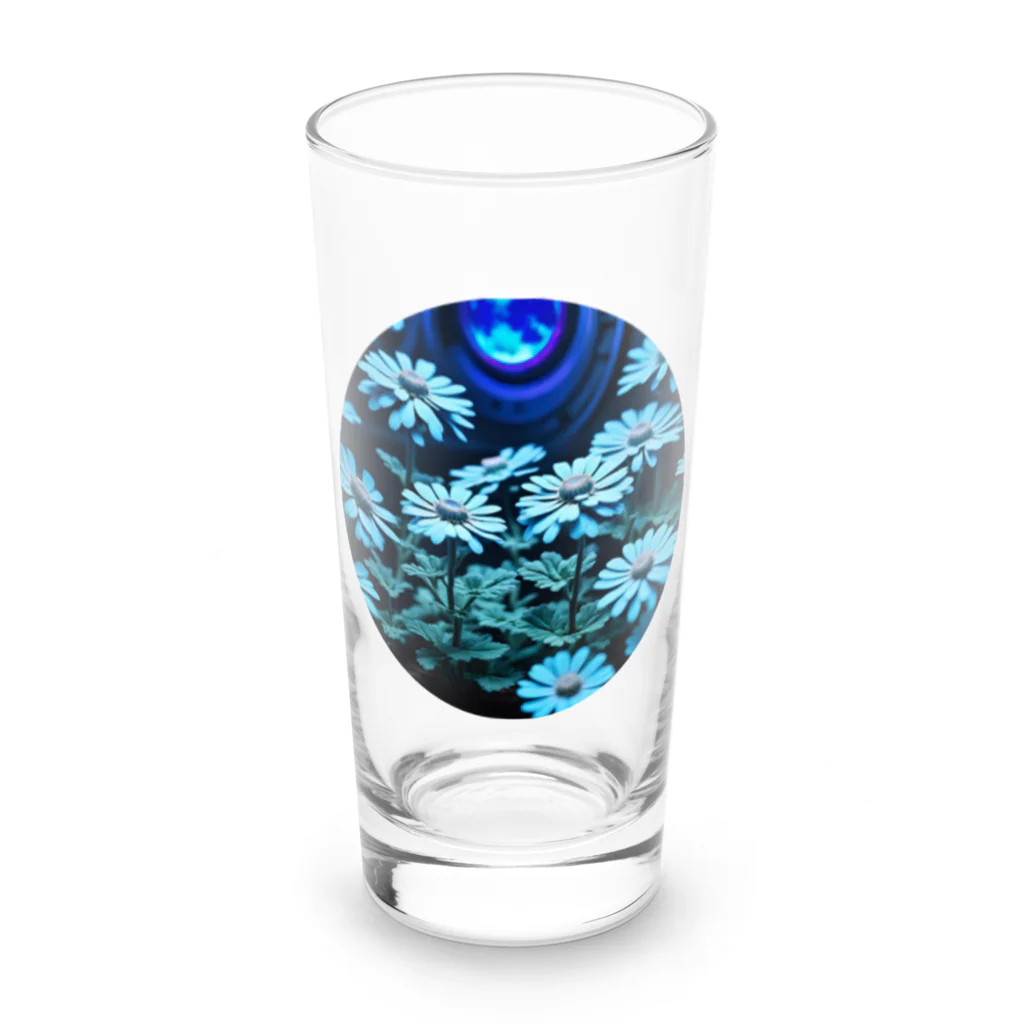 RetrowaveFlowerのRetrowaveFlower-ガーベラ- Long Sized Water Glass :front