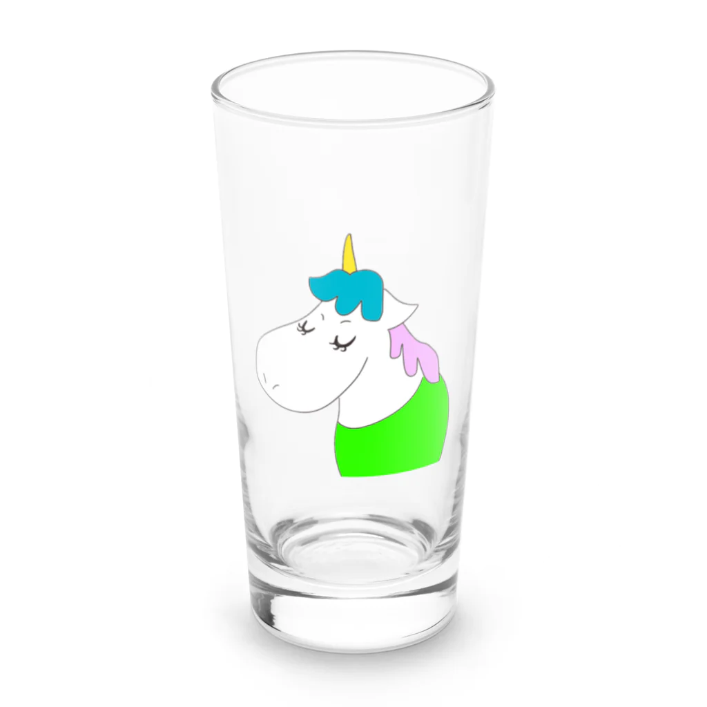 unicorn_hsのユニ子シリーズ Long Sized Water Glass :front