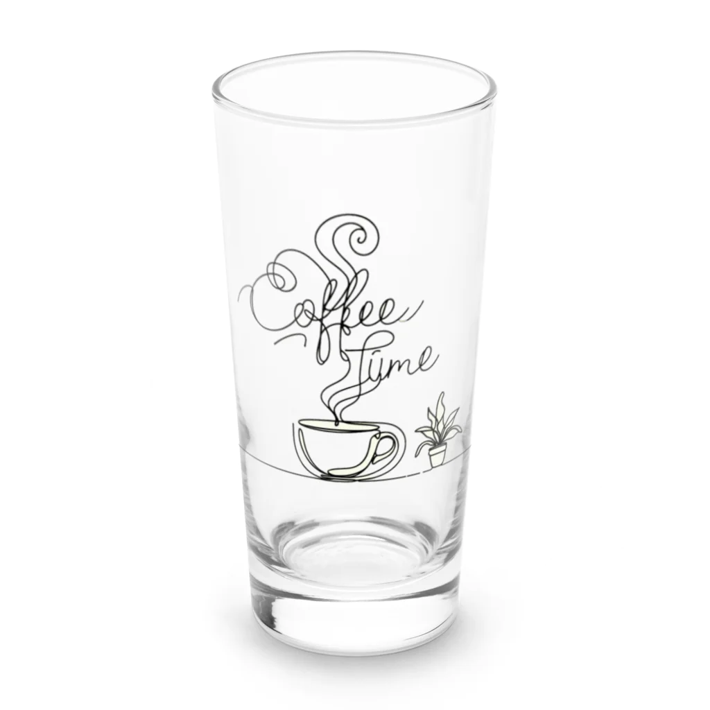 niko&PANDA shopのcoffeetime Long Sized Water Glass :front