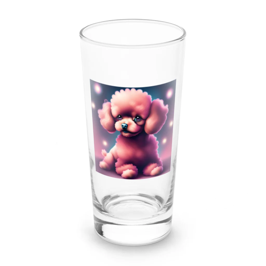 tomoooookaのピンクの可愛いトイプードル♥️ ロンググラス前面