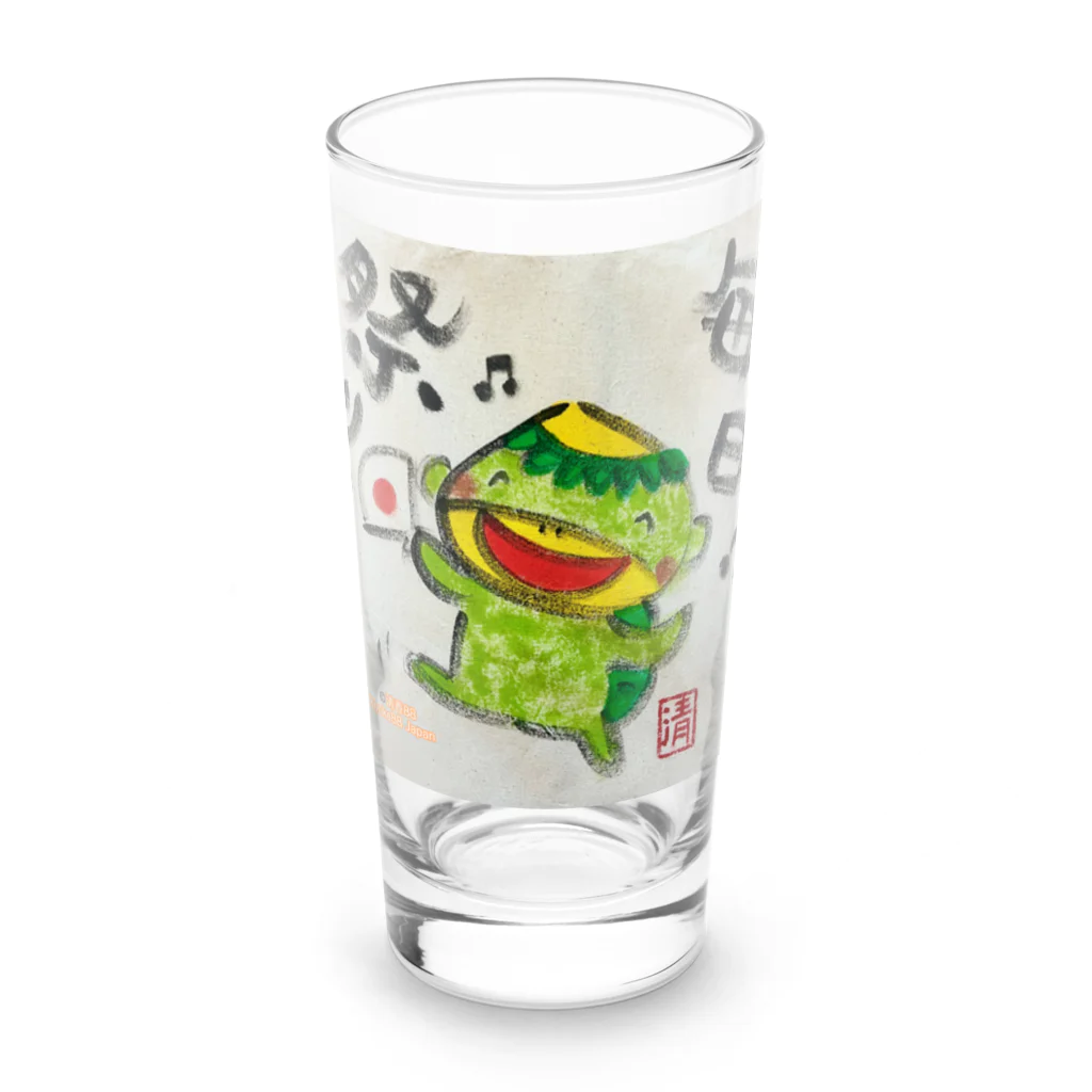 KIYOKA88WONDERLANDの毎日祭り　河童くん Long Sized Water Glass :front