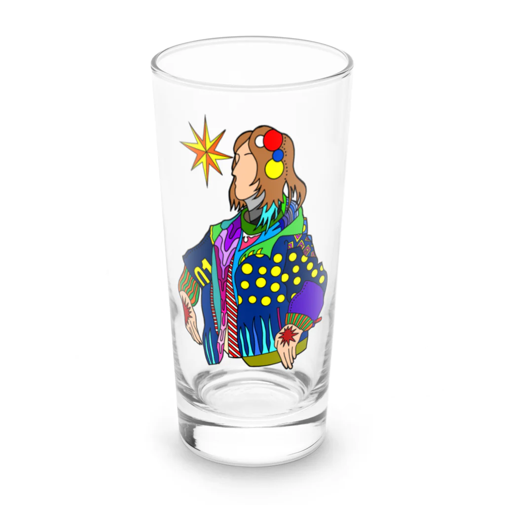 NANNANOーナンナノーのSTAR-HANDS GIRL Long Sized Water Glass :front