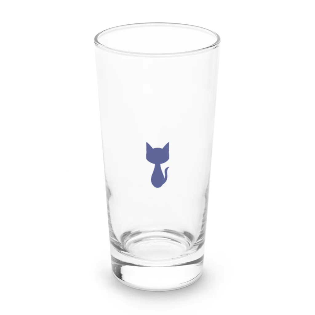 碧の黒猫 Long Sized Water Glass :front