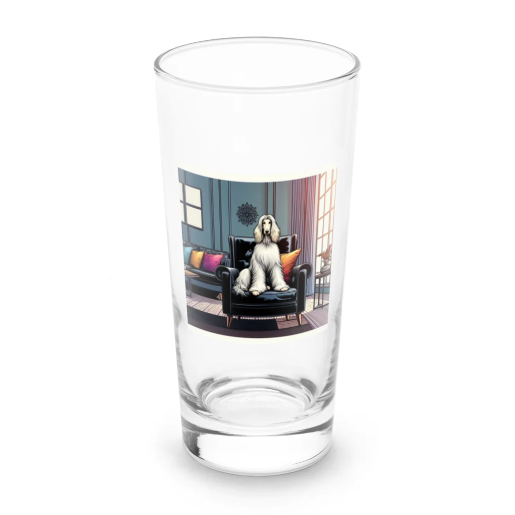 シャ・リオンのシャ・リオン（アフガンハウンド） Long Sized Water Glass :front