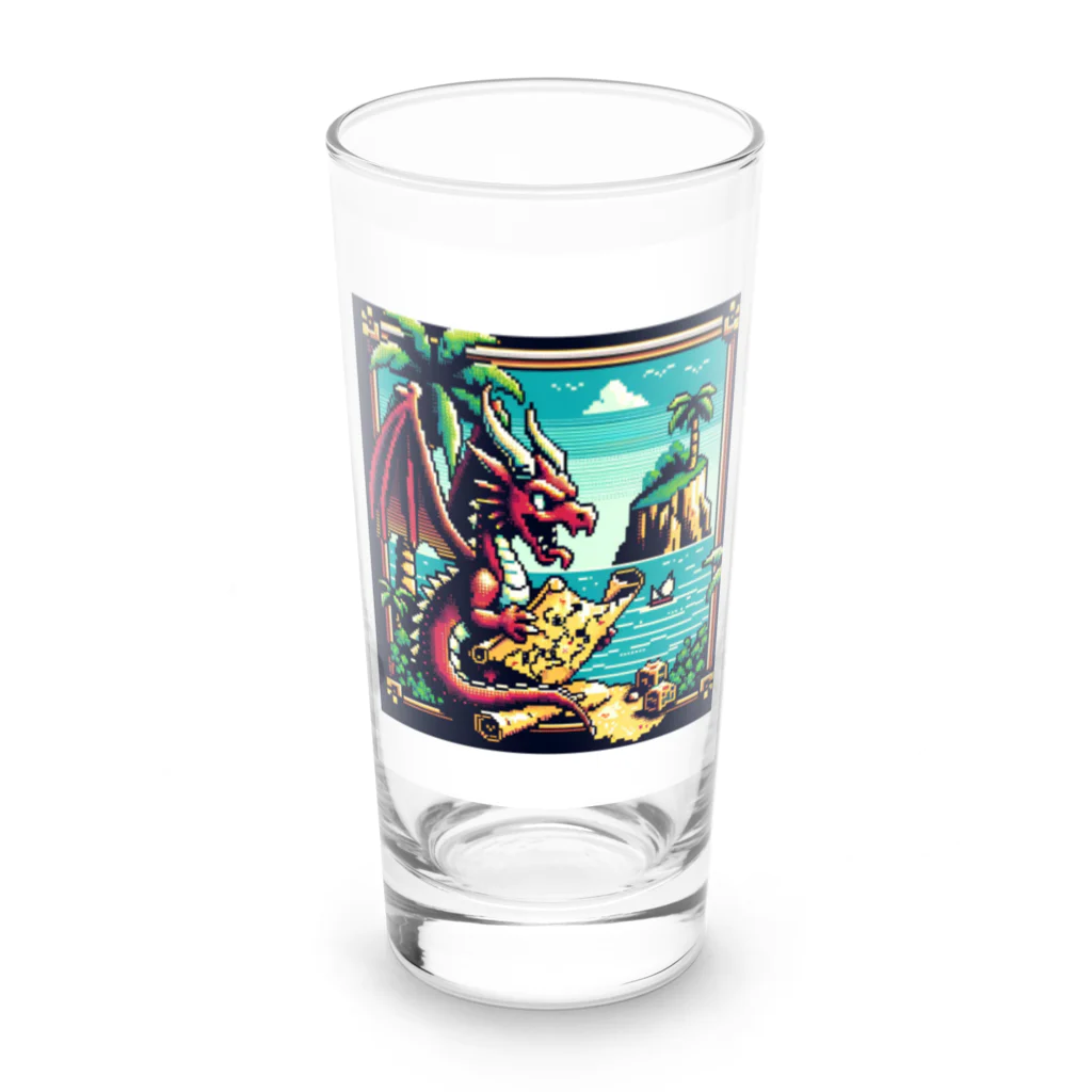 Pixel Questのピクセルクエスト・ドレイコ Long Sized Water Glass :front