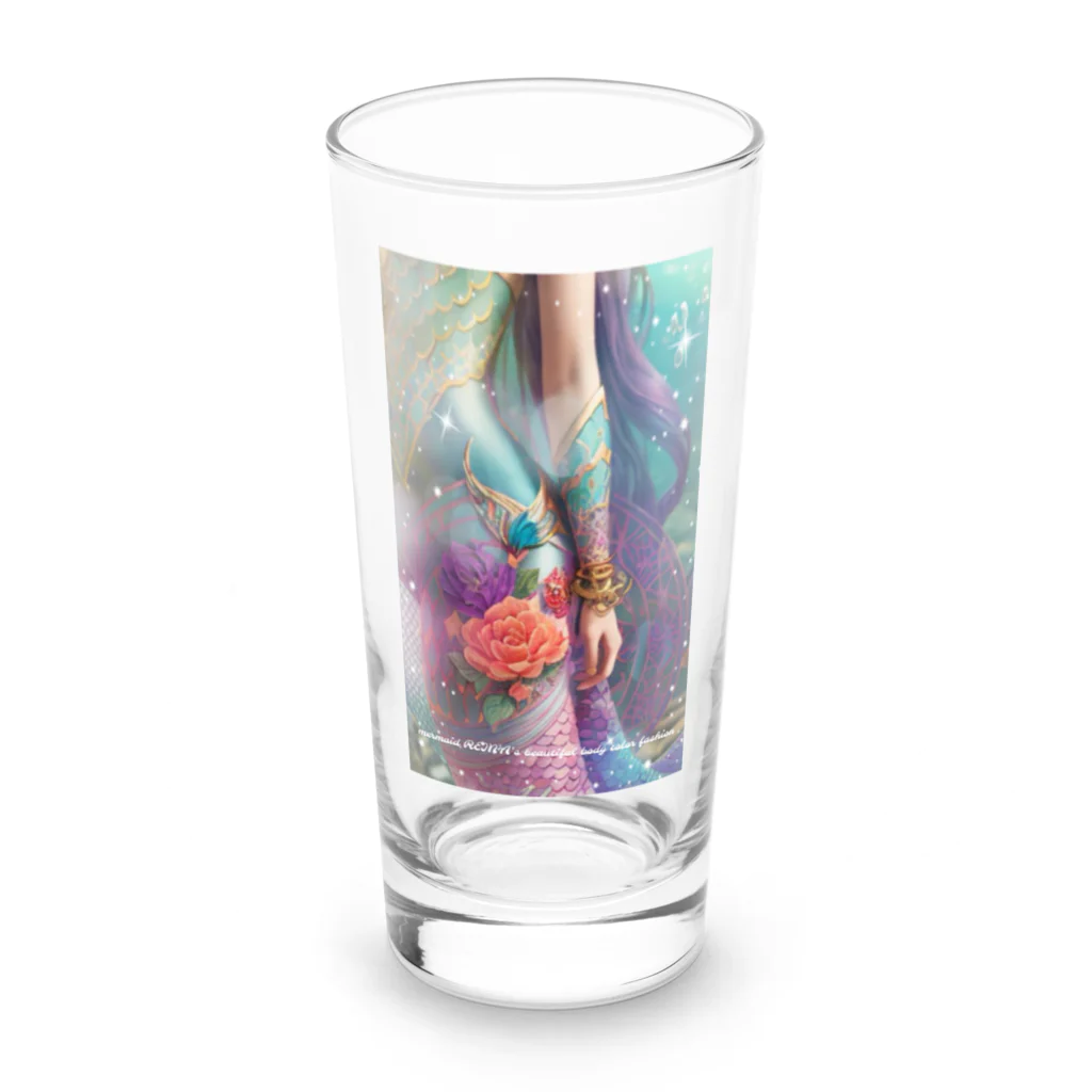 💖宇宙整体♪🌈♪こころからだチャンネル♪💖のmermaid REINA  fashion color Long Sized Water Glass :front