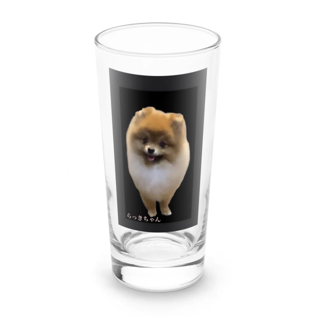 キャンドルドックのらっき Long Sized Water Glass :front